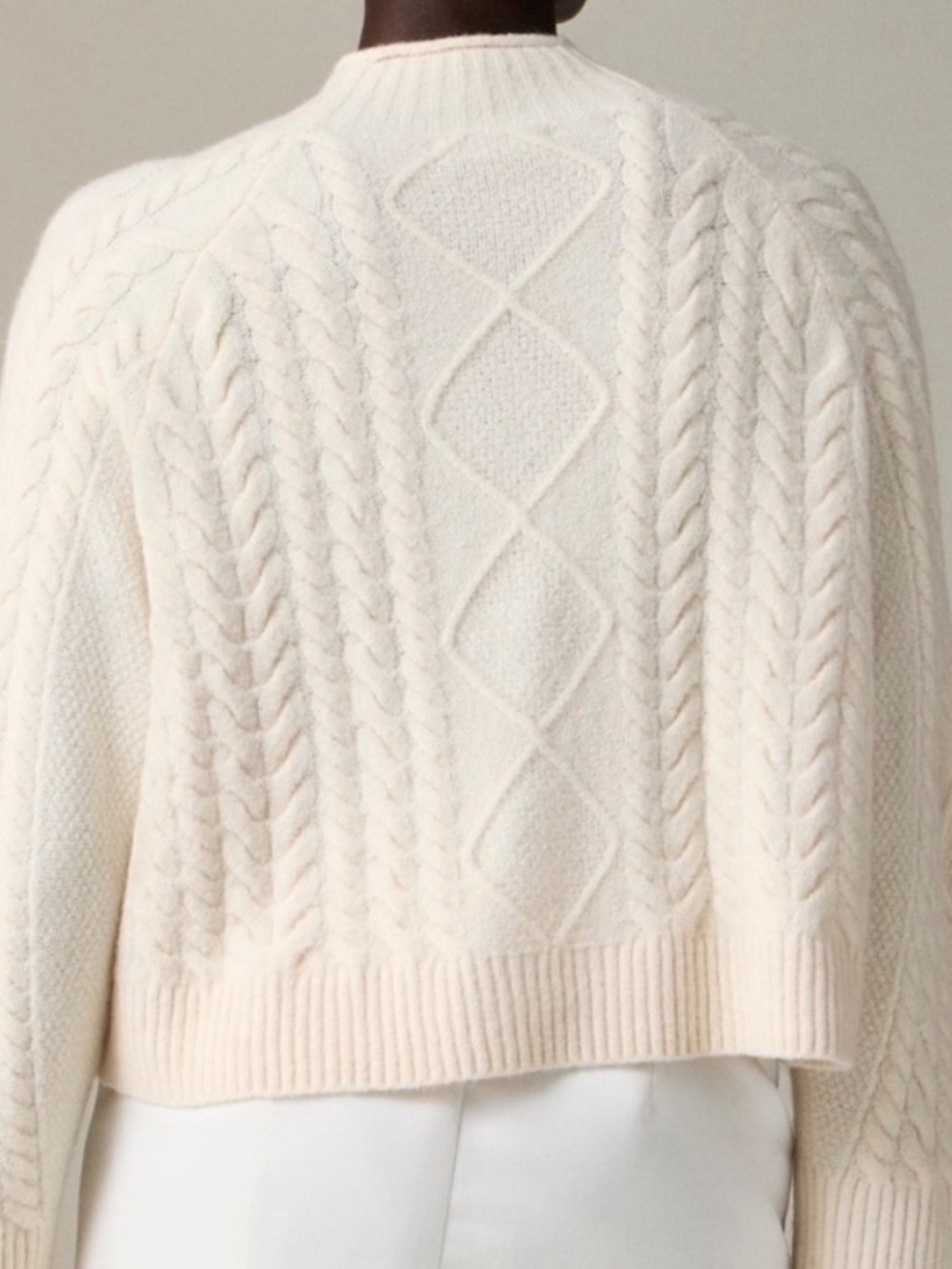 🪿 {J. Crew Mock Cable knit Sweater - Picture 2 of 12